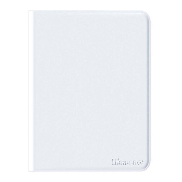 UP 12-Pocket Zippered-Pro-Binder - White