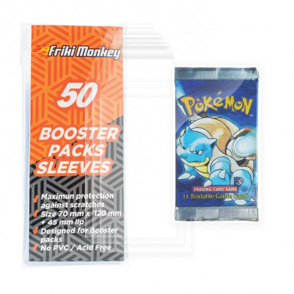 Friki Monkey - Booster Packs Sleeves Reseable 50ct