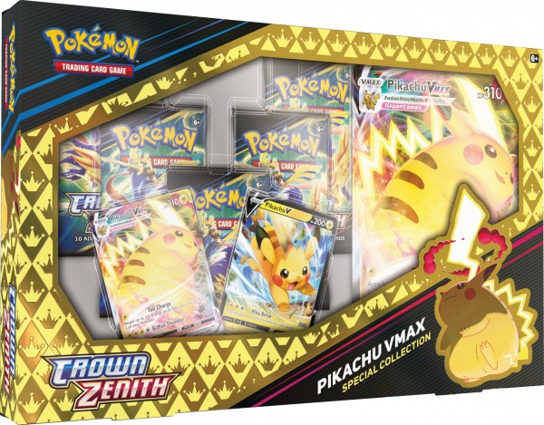 Pokémon Cards Crown Zenith Pikachu VMAX EN (6 ct.)
