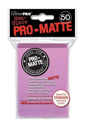 UP Pro-Matte Sleeves pink (50 ct.)