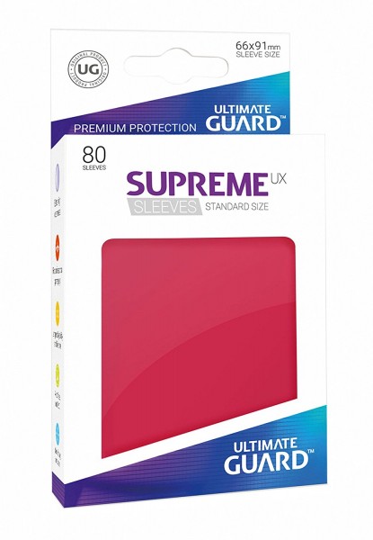 UG Supreme UX Sleeves Standard Red 80 ct.