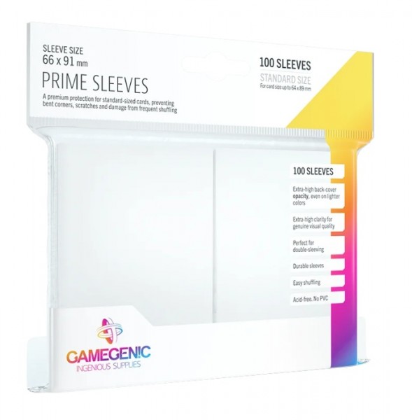 Gamegenic Prime Sleeves White (100 ct.)
