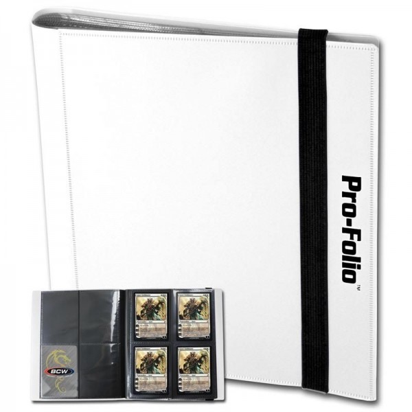 BCW Pro-Folio 4-Pocket Portfolio White