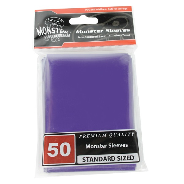 Monster Sleeves Glossy Purple (50 ct.)