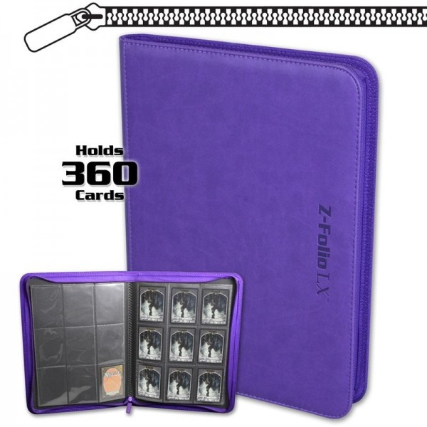 BCW Z-Folio 9-Pocket LX Portfolio Purple