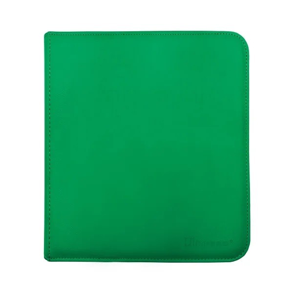 UP 12-Pocket Zippered-Pro-Binder - Green
