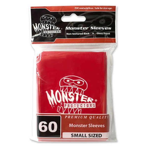 Monster Logo Sleeves Glossy Japan Red (60 ct.)