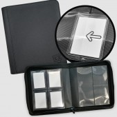 TCG Guru 4-Pocket Toploader Leather Binder Black TCG Guru 4-Pocket Toploader Leather Binder Black