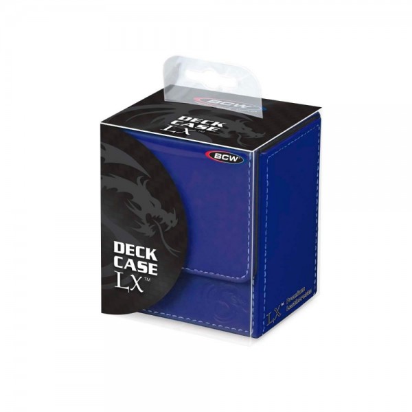 BCW Deck Case LX Blue Premium Leatherette