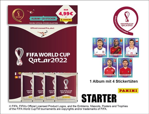 2022 FIFA World Cup Sticker Starter Set DE