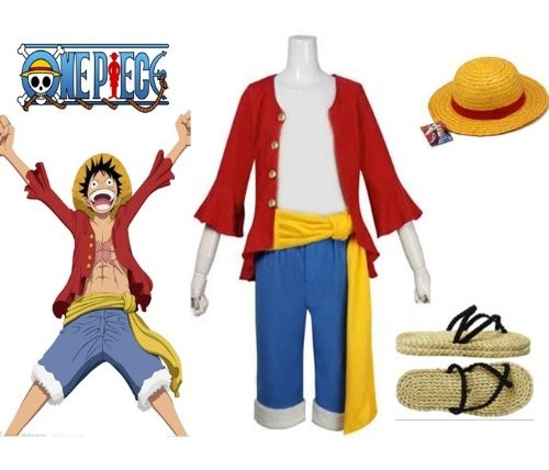 One Piece - Luffy Kostüm 152 cm (11-12 Jahre)