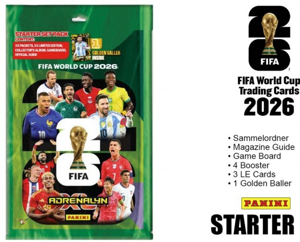 2026 FIFA World Cup Adrenalyn XL Starter DE