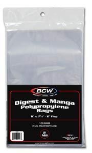 BCW Digest and Manga Bags (100 ct.)