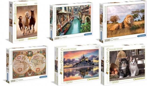 High Quality Puzzle Collection 1000 Teile (6 ct.)