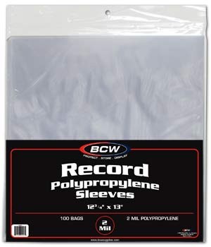 BCW Schutzfolien für LPs 33 1/3 RPM (100 ct.)