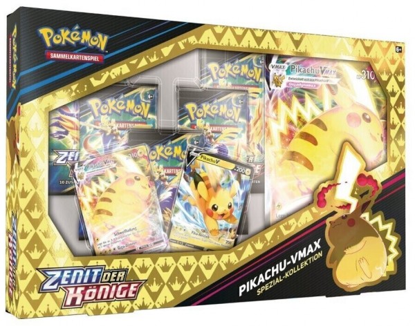 Pokémon Cards Zenit der Könige Pikachu-VMAX (6 ct)