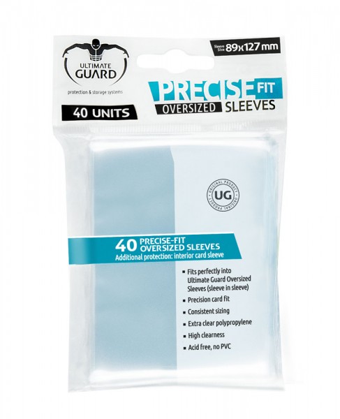 UG Precise-Fit Sleeves Oversized Clear 40 ct.