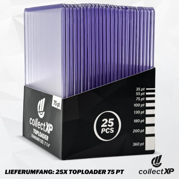 collectXP Topload 3 x 4" 75 pt. (25 ct.)