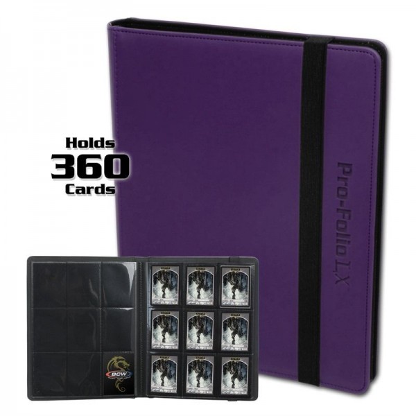 BCW Pro-Folio 9-Pocket LX Portfolio Purple