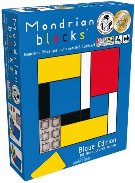 Mondrian Blocks - Blaue Edition