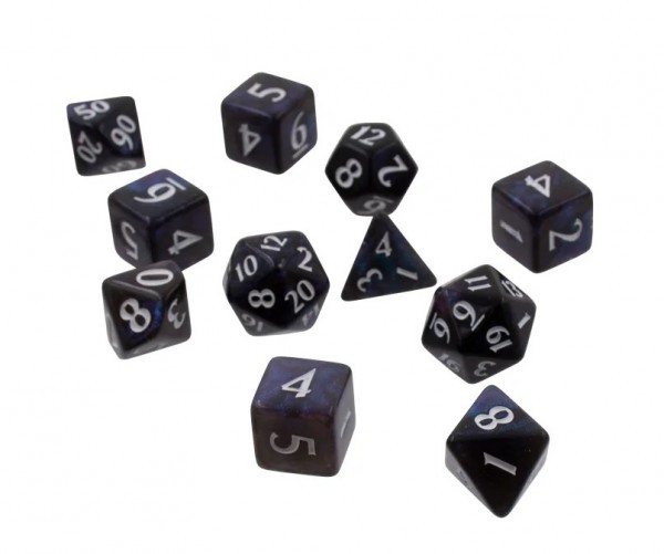 UP Eclipse 11 Dice Set - Jet Black