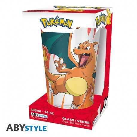 Pokémon - Large Glass Premium 400 ml "Charizard"
