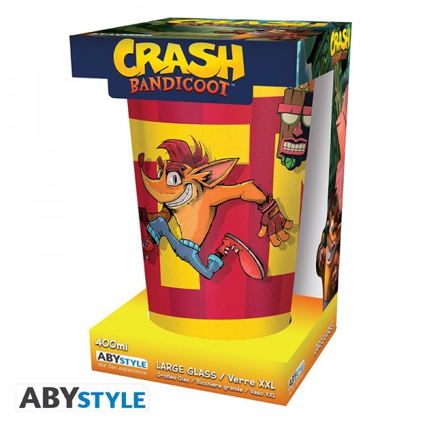 Crash Bandicoot - Trinkglas 400 ml