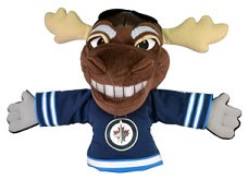NHL Winnipeg Jets Handpuppe Mascot Mick E. Moose