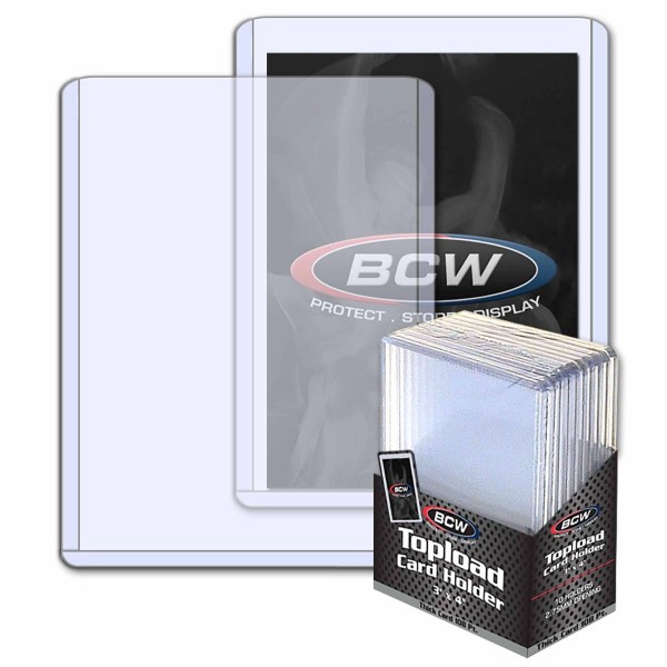 BCW Topload 3"x4" (Thick Cards 108 pt.) (10 ct.)