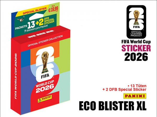 2026 FIFA World Cup Sticker Eco Blister XL
