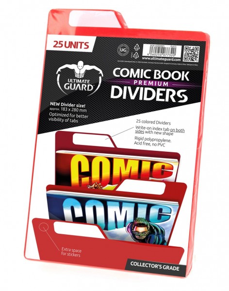 UG Premium Comic Book Dividers Red (25 ct.)