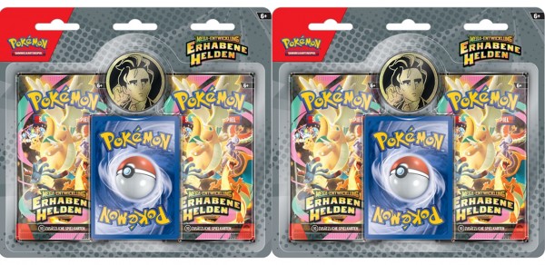 Pokémon Cards ME2.5 Erhabene Helden 2-Pack 12ct.DE