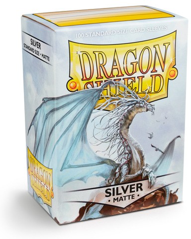 Dragon Shield Sleeves Matte Silver (100ct)