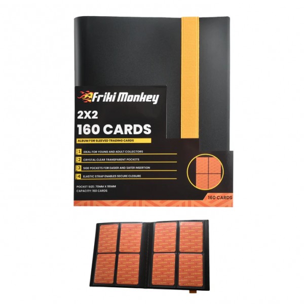 Friki Monkey - 4 Pocket Binder Elastic Black