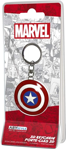 Marvel-Captain America-Schlüsselanhänger Schild 3D