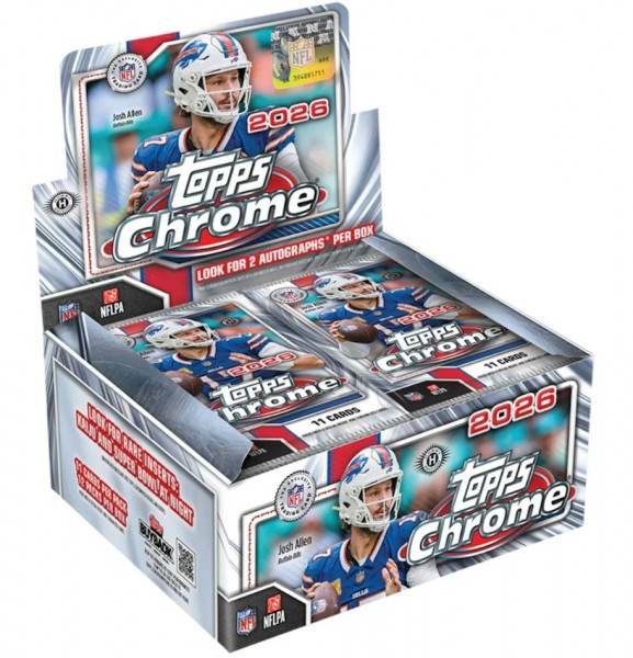 2026 NFL Topps Chrome Football - Jumbo Box