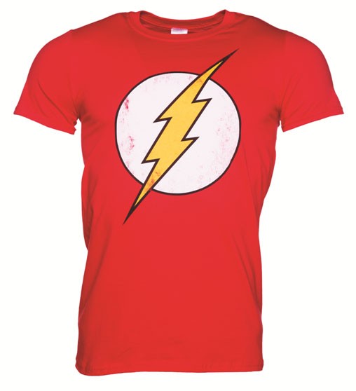 Justice League Flash Logo T-Shirt WOMEN (L)