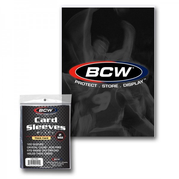 BCW Thick Card Sleeves 9 cm x 7 cm 2 Mil (100 ct.)