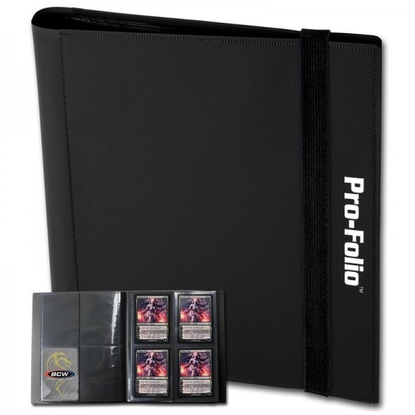 BCW Pro-Folio 4-Pocket Portfolio Black