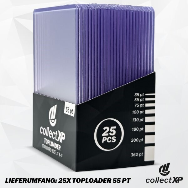 collectXP Topload 3 x 4" 55 pt. (25 ct.)