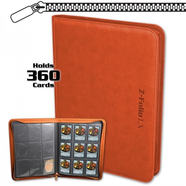 BCW Z-Folio 9-Pocket LX Portfolio Orange