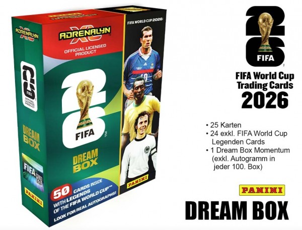 2026 FIFA World Cup Adrenalyn XL Dream Box
