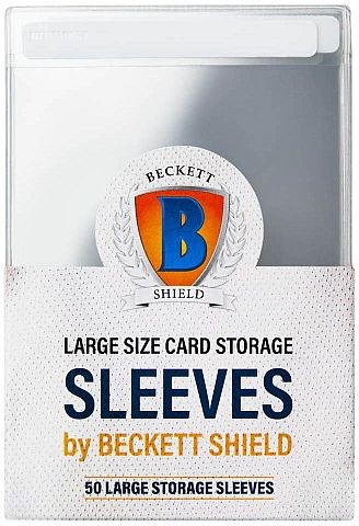 Beckett Shield Large Size Card Stor.Sleeves 50 ct
