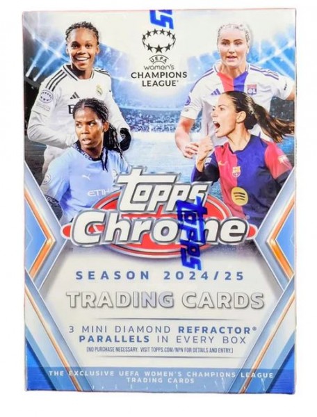 2024-25 Topps Chrome UEFA Women's CH.L. BlasterBox