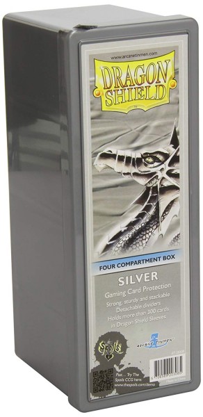 Dragon Shield Four-Compartment Storage Box Silver