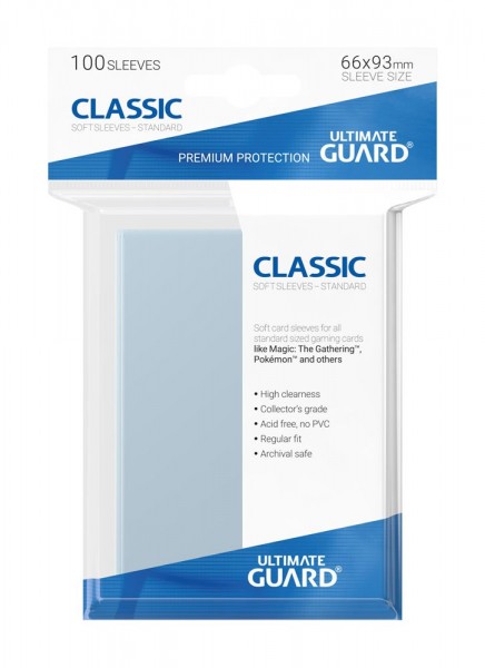 UG Classic Soft Sleeves Clear (100 ct)