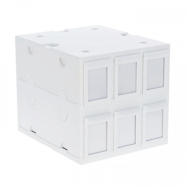 BCW 6 Drawer Card Catalog White