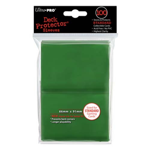 UP Deck Protector Sleeves Green (100 ct.)