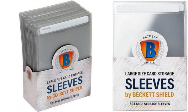 Beckett Shield Large Size Card Stor.Sleeves 50 ct.