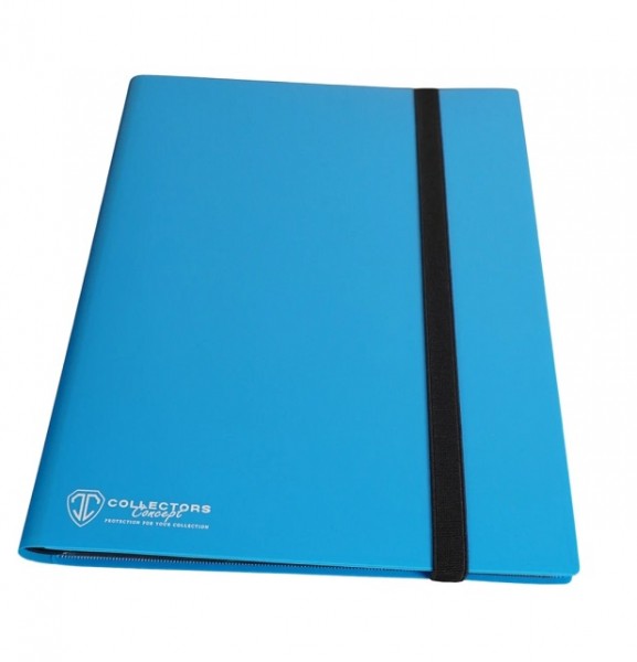Collectors Concept 4 Pocket Binder Elastic Blue